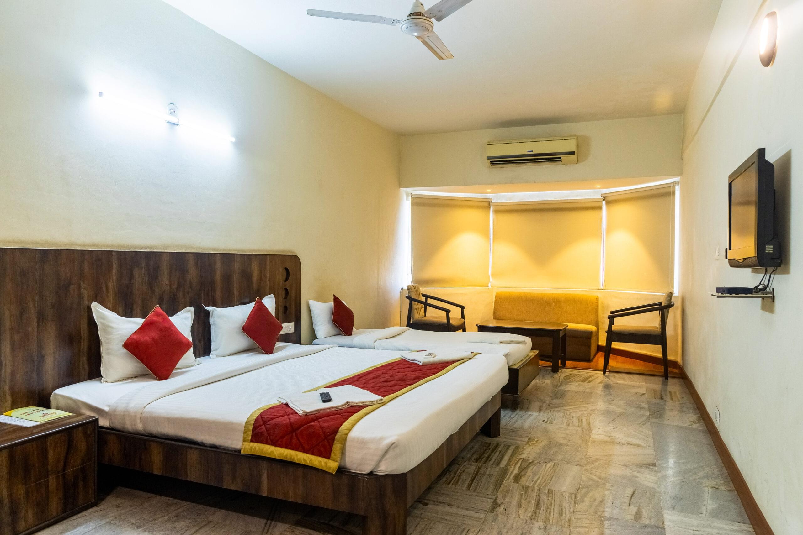 Family-Friendly 3 Cot AC Room